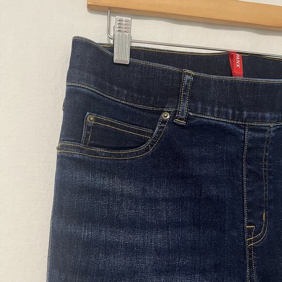 Spanx SPANXshape EveryWear Flare Jeans Midnight Shade Size M Petite High Rise - Picture 4 of 12